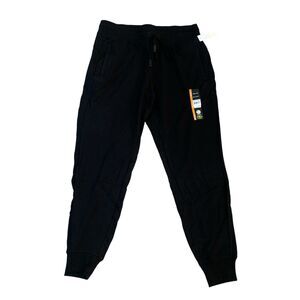 Womens Ultra Soft Winter Warm Casual Joggers Cozy Lounge Pants Black Medium